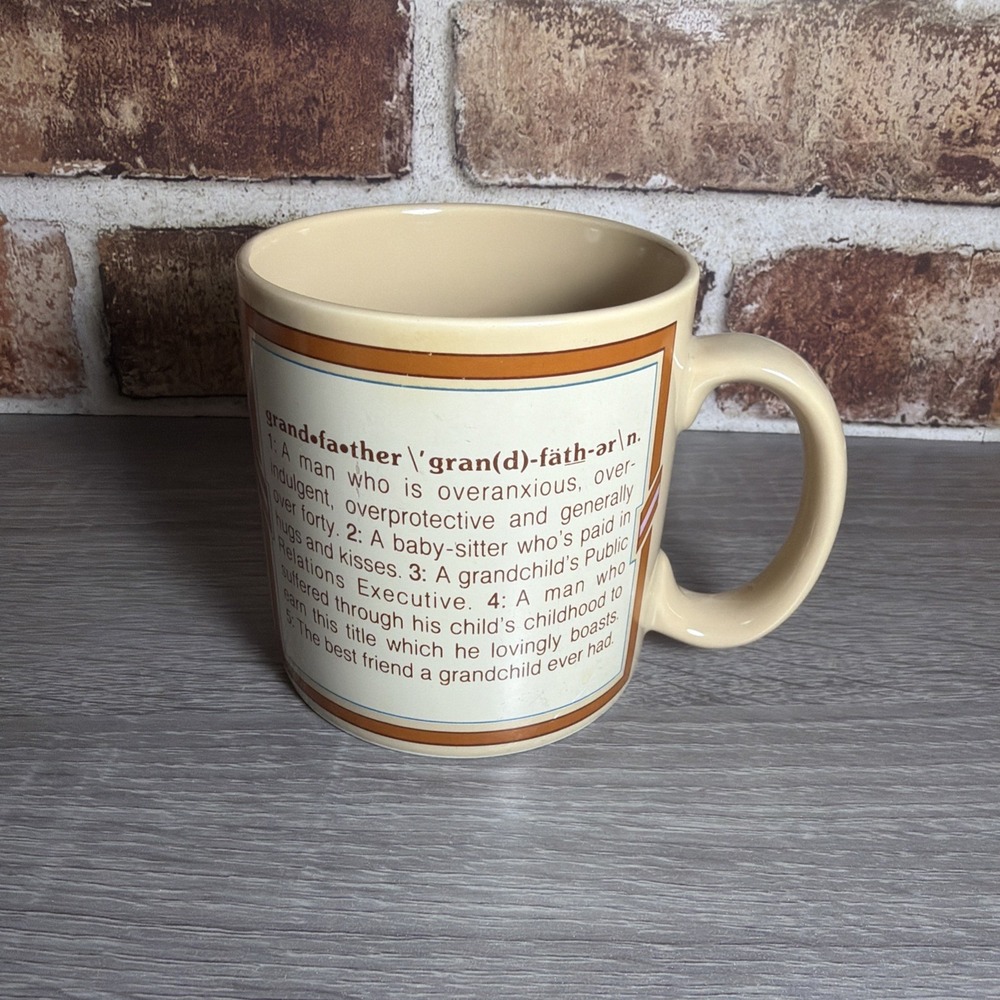 Vintage Russ Grandfather Grandpa Mug 8430 Grandad Message Appreciation Love Gift